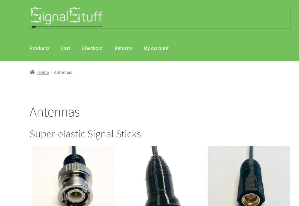 Super-elastic Signal Stick: BNC